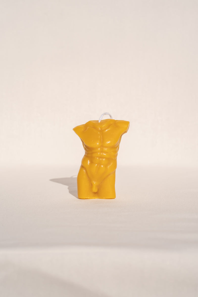 Bust of Mars Beeswax Candle